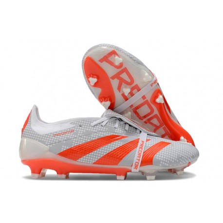 Fotbollsskor Adidas Predator 24 Elite FT FG Grå Röd 