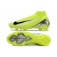 Nike Air Zoom Mercurial Superfly X Elite FG Gul Silver Svart
