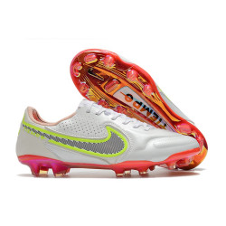 Nike Tiempo Legend 9 Elite FG Fotbollsskor Rawdacious - Vit Röd Rosa