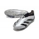 Adidas Predator Elite Snörlösa FG Silver Svart