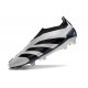 Adidas Predator Elite Snörlösa FG Silver Svart