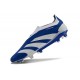 Adidas Predator Elite Snörlösa FG Blå Vit