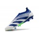 Adidas Predator Elite Snörlösa FG Vit Blå Grön