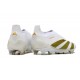 Adidas Predator Elite Snörlösa FG Vit Guld
