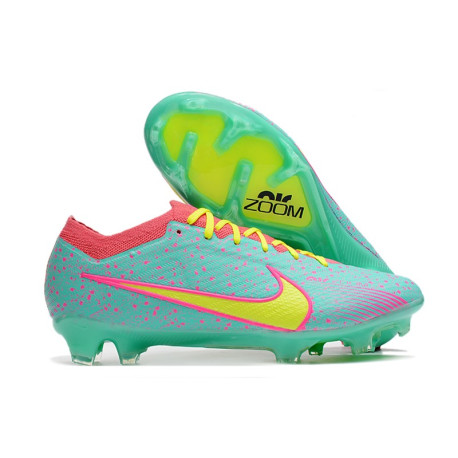Nike Zoom Mercurial Vapor XV Elite FG Skor Blå Gul Rosa
