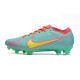 Nike Zoom Mercurial Vapor XV Elite FG Skor Blå Gul Rosa