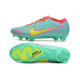 Nike Zoom Mercurial Vapor XV Elite FG Skor Blå Gul Rosa