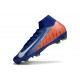 Nike Zoom Mercurial Superfly 10 Elite FG Blå Orange Vit