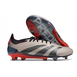 Adidas Predator 24 Elite FG Vivid Horizon - Silver Röd Svart