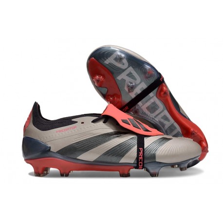 adidas Predator Elite Foldover Tongue FG Vivid Horizon - Silver Röd Svart