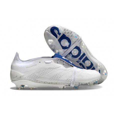 adidas Predator Elite Foldover Tongue FG Vit Blå