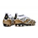 Adidas Predator Elite Snörlösa FG Guld Vit Grå