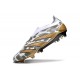 Adidas Predator Elite Snörlösa FG Guld Vit Grå