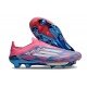 adidas F50 + Laceless FG Blå Vit Rosa