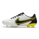Nike Tiempo Legend 9 Elite FG Fotbollsskor Vit Grå Gul