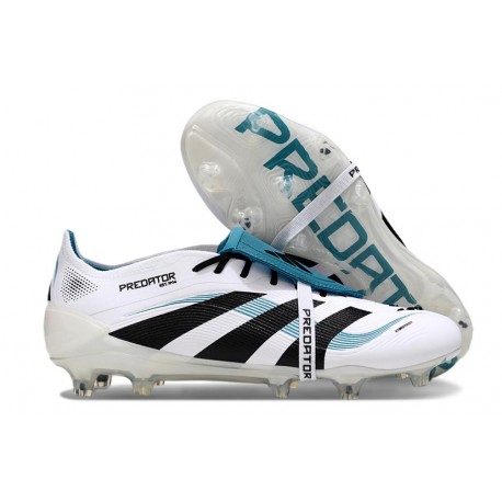 adidas Predator Elite FT FG Fotbollsskor Vit Svart Cyan