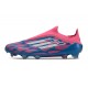 adidas F50 Elite Snörlös FG Fotbollsskor Blå Vit Rosa