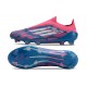 adidas F50 Elite Snörlös FG Fotbollsskor Blå Vit Rosa