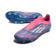adidas F50 Elite Snörlös FG Fotbollsskor Blå Vit Rosa