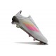 adidas F50 Elite Snörlös FG Fotbollsskor Grå Rosa