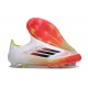 adidas F50 Elite Snörlös FG Fotbollsskor Vit Röd Svart