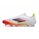 adidas F50 Elite Snörlös FG Fotbollsskor Vit Röd Svart