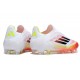 adidas F50 Elite Snörlös FG Fotbollsskor Vit Röd Svart