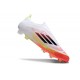 adidas F50 Elite Snörlös FG Fotbollsskor Vit Röd Svart