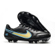 Nike Tiempo Legend 9 Elite FG Fotbollsskor Svart Guld Blå