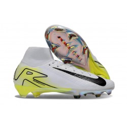 Nike Mercurial Superfly 10 Elite FG Vit Svart Gul