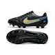 Nike Tiempo Legend 9 Elite FG Fotbollsskor Svart Guld Blå