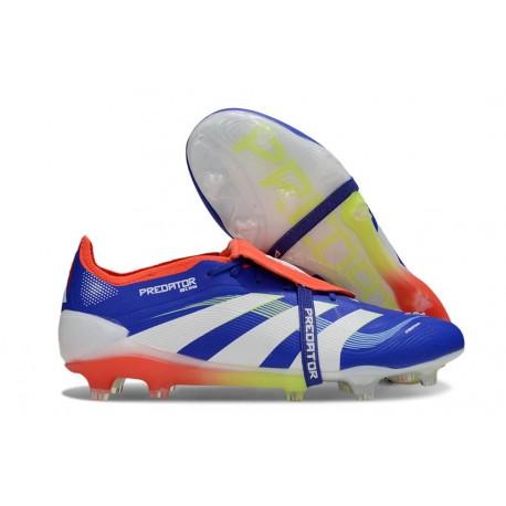 adidas Predator Elite FT FG Fotbollsskor Blå Vit Röd 