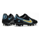 Nike Tiempo Legend 9 Elite FG Fotbollsskor Svart Guld Blå