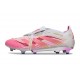 Skor adidas Predator Elite Foldover Tongue FG Vit Rosa
