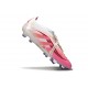 Skor adidas Predator Elite Foldover Tongue FG Vit Rosa