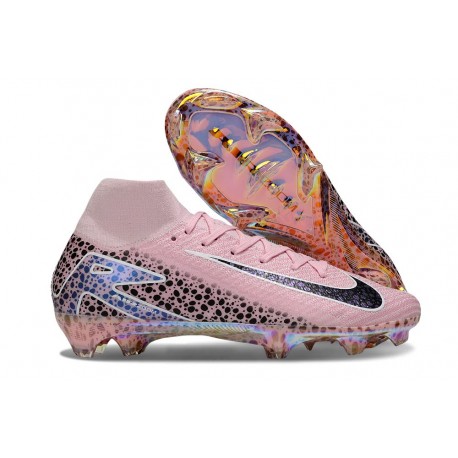 Nike Air Zoom Mercurial Superfly X Elite FG Rosa Svart