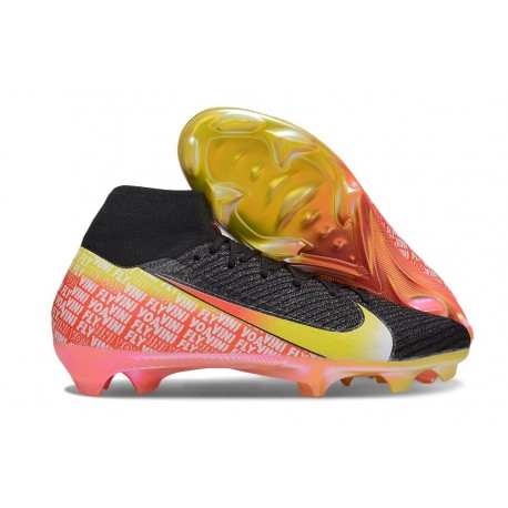 Nike Air Zoom Mercurial Superfly X Elite FG Svart Orange Gul