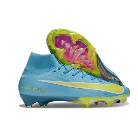 Nike Air Zoom Mercurial Superfly X Elite FG Blå Gul