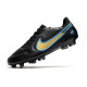 Nike Tiempo Legend 9 Elite FG Fotbollsskor Svart Guld Blå