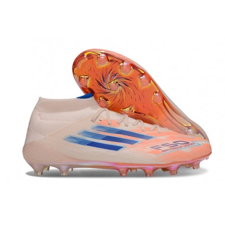 Skor adidas F50 Elite Mid FG Orange Blå