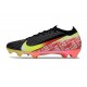 Nike Air Zoom Mercurial Vapor 16 Elite FG Svart Gul Röd Grön