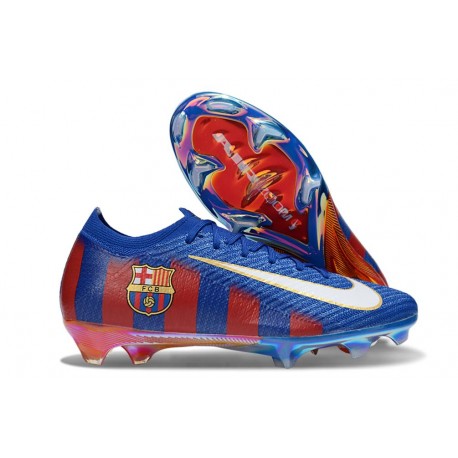Nike Air Zoom Mercurial Vapor 16 Elite FG Barcelona Blå Vit Röd