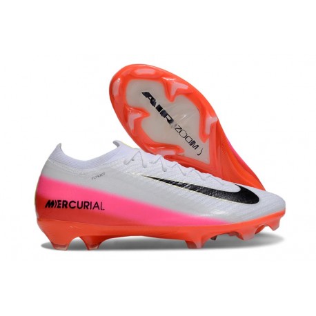 Nike Air Zoom Mercurial Vapor 16 Elite FG Vit Svart Röd
