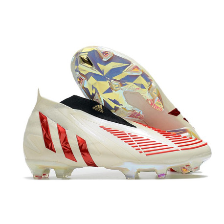 adidas Predator Edge+ Fg Skor Vit Röd
