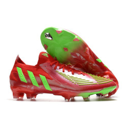 adidas Fotbollsskor Predator Edge.1 L FG Röd Grön