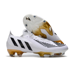 adidas Fotbollsskor Predator Edge.1 L FG Vit Guld Svart