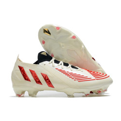 adidas Fotbollsskor Predator Edge.1 L FG Vit Röd