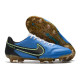 Nike Tiempo Legend 9 Elite FG Fotbollsskor Blå Svart