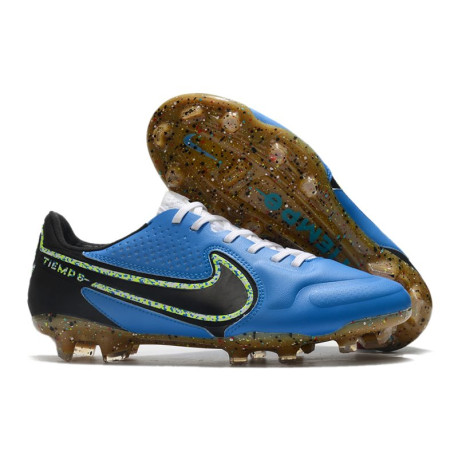 Nike Tiempo Legend 9 Elite FG Fotbollsskor Blå Svart