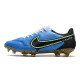 Nike Tiempo Legend 9 Elite FG Fotbollsskor Blå Svart